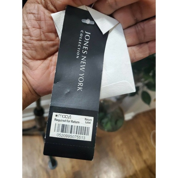 Jones NewYork Women's Black Cotton Two Buttons Single Breasted Blazer Size 12 - Picture 5 of 12